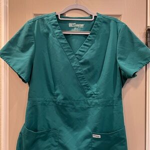 Grey's Anatomy Jade Green Scrub Top and pant, LG